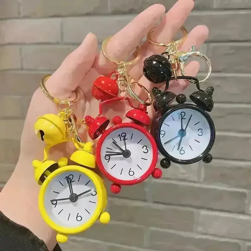 Creative Mini Alarm Clock Keychain - Bear Hugs