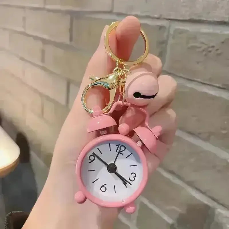 Creative Mini Alarm Clock Keychain - Bear Hugs