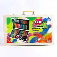 Creative Wooden Art Suitcase (220 Pcs) - Bear Hugs