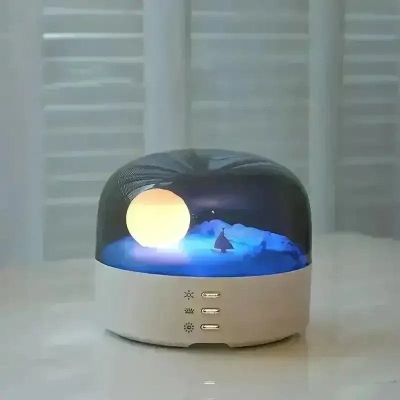 Crescent Night Light With Soothing Music - Bear Hugs