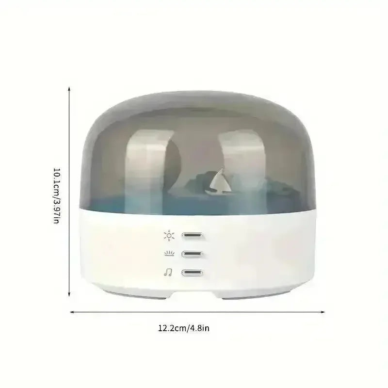 Crescent Night Light With Soothing Music - Bear Hugs