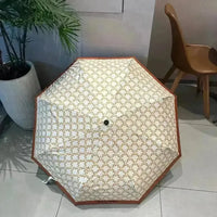 Criss Cross Pattern Luxury Designer Umbrella - Bear Hugs
