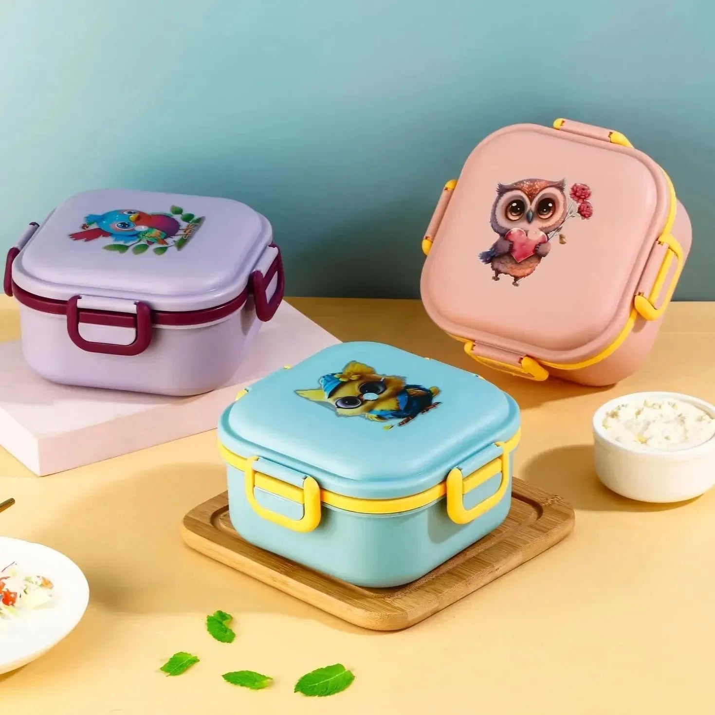 Critter Compartments 4-Way Lock Lunch Box - Bear Hugs