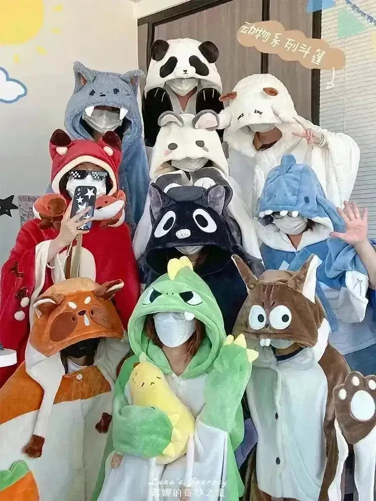 Critter Cuddle Hooded Robe Onesies - Main Image