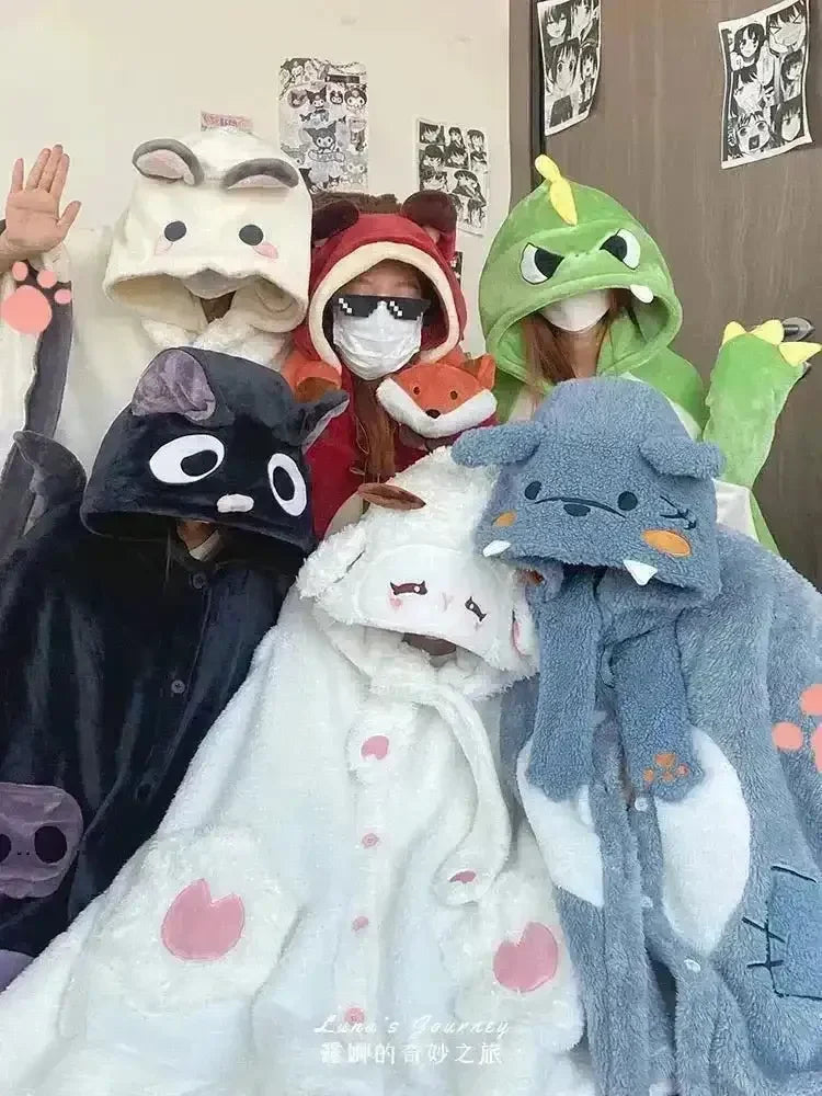 Critter Cuddle Hooded Robe Onesies - Bear Hugs