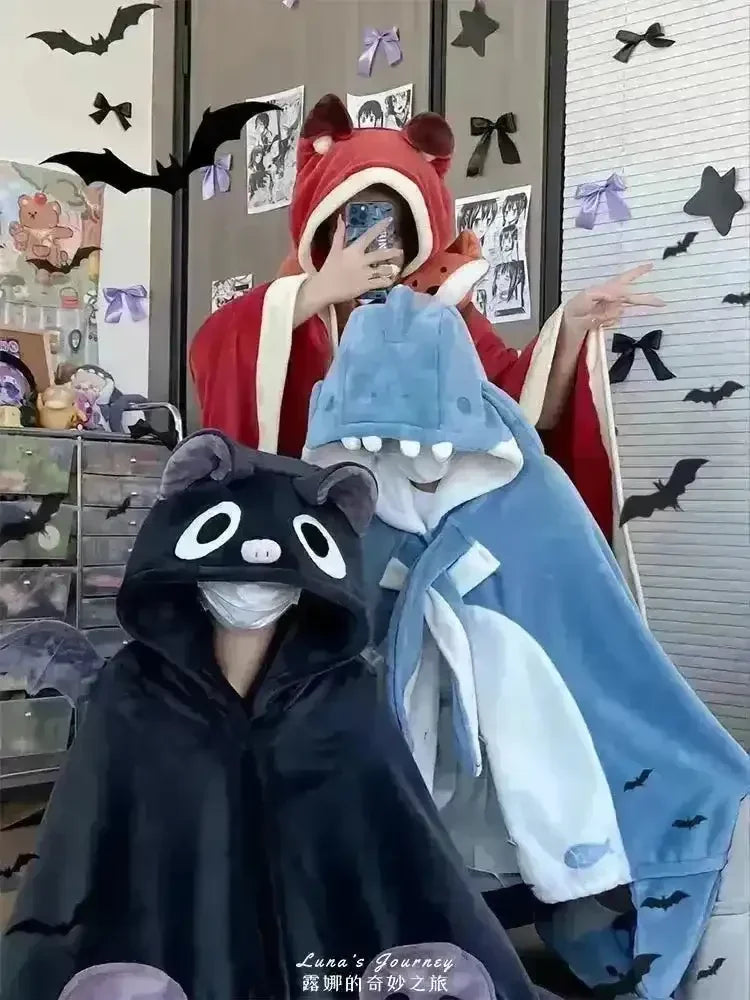 Critter Cuddle Hooded Robe Onesies - Bear Hugs