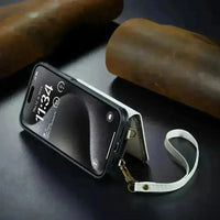 Crossbody Zipper Leather Phone Case (For iPhones) - Bear Hugs