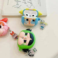 Crybaby Powerpuff Girls & Labubu AirPods Case - Bear Hugs