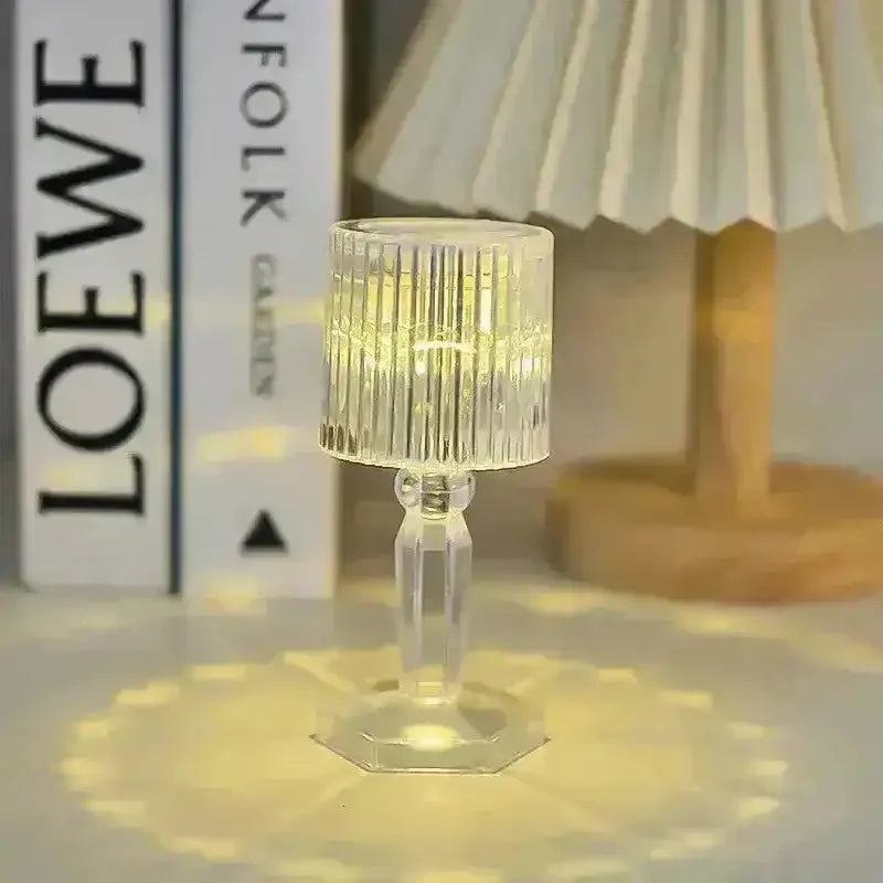 Crystal Mini Projection Table Lamp - Bear Hugs