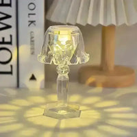Crystal Mini Projection Table Lamp - Bear Hugs
