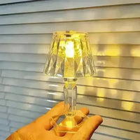 Crystal Mini Projection Table Lamp - Bear Hugs