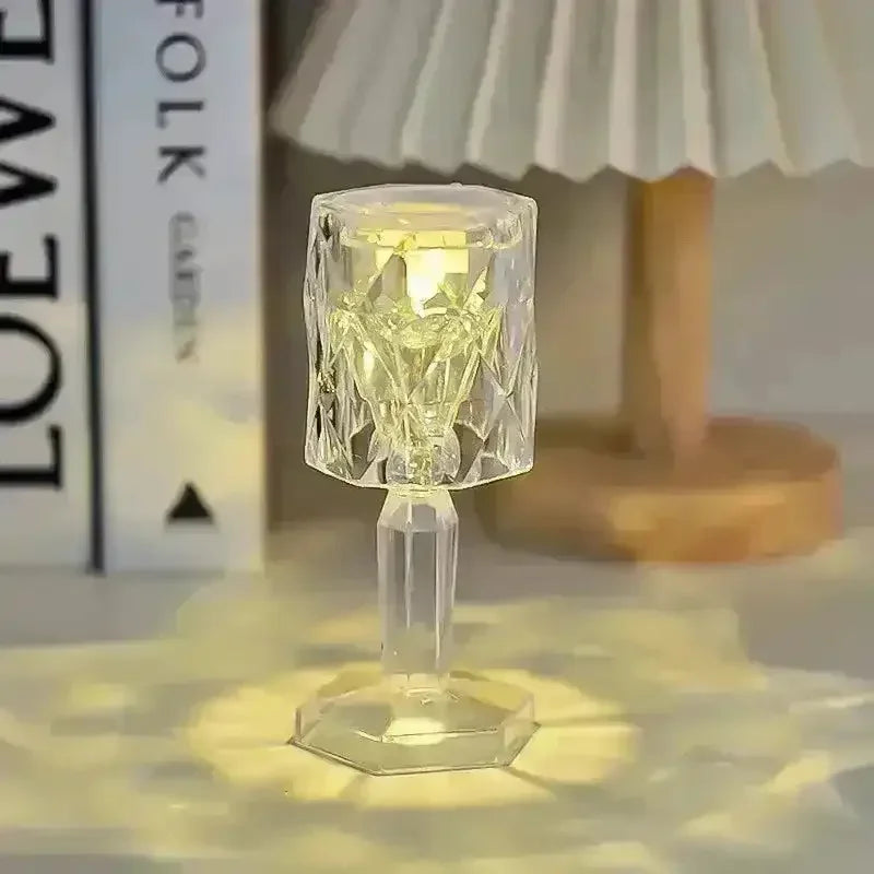 Crystal Mini Projection Table Lamp - Bear Hugs