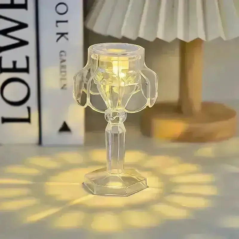 Crystal Mini Projection Table Lamp - Bear Hugs