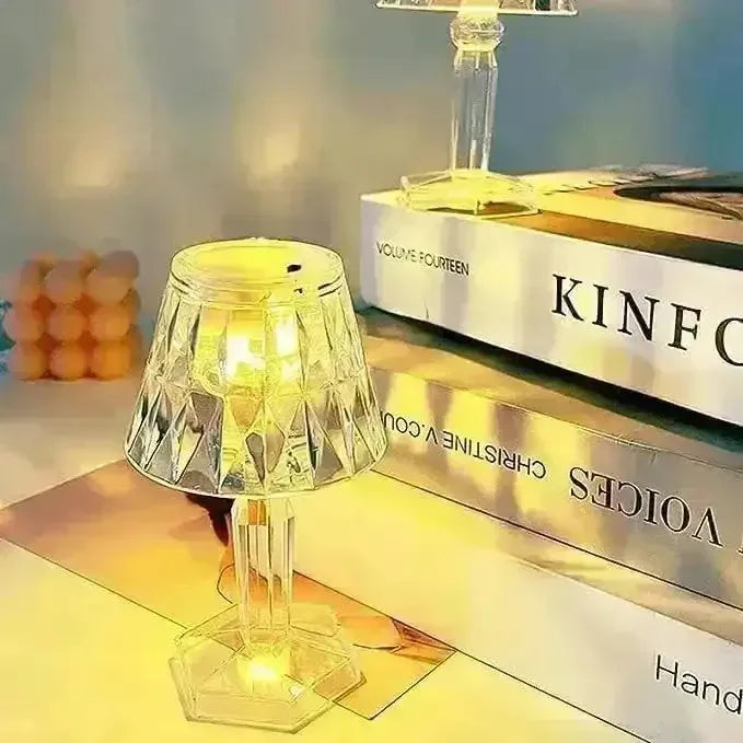 Crystal Mini Projection Table Lamp - Bear Hugs