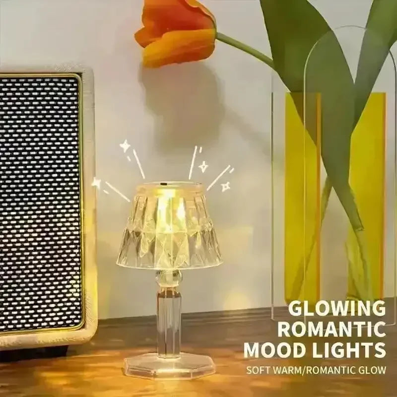 Crystal Mini Projection Table Lamp - Bear Hugs