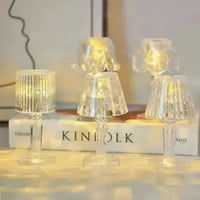 Crystal Mini Projection Table Lamp - Bear Hugs