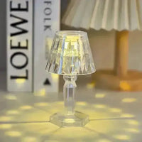Crystal Mini Projection Table Lamp - Bear Hugs