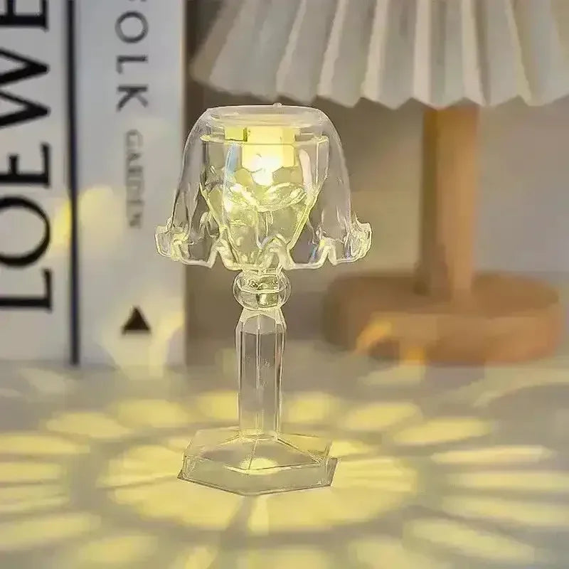 Crystal Mini Projection Table Lamp - Bear Hugs