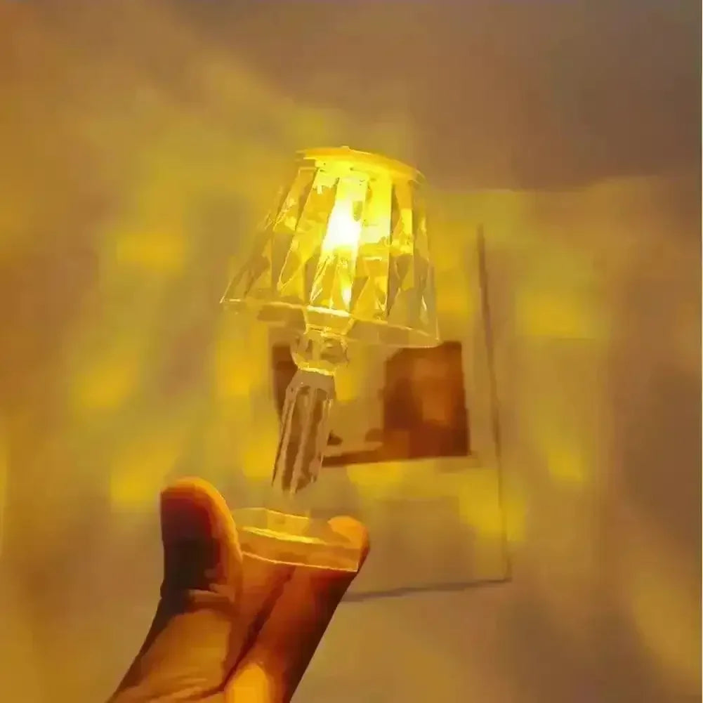 Crystal Mini Projection Table Lamp - Bear Hugs