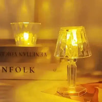 Crystal Mini Projection Table Lamp - Bear Hugs