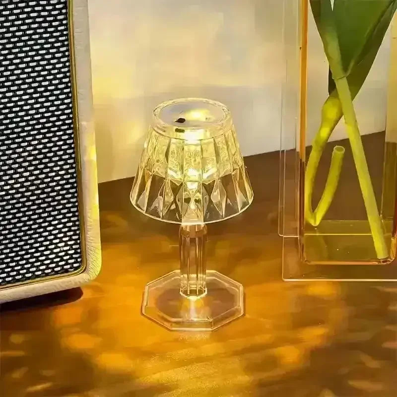 Crystal Mini Projection Table Lamp - Bear Hugs