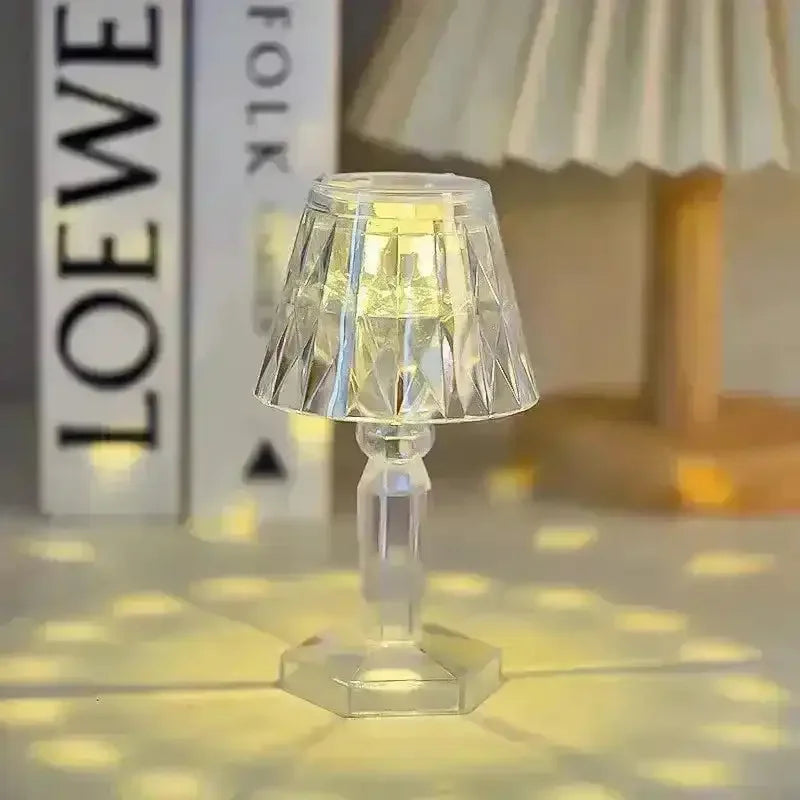 Crystal Mini Projection Table Lamp - Bear Hugs