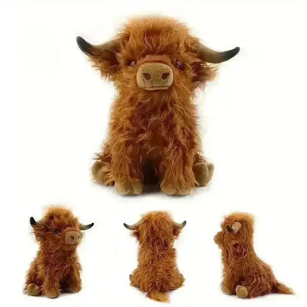 Acheter Highland Vaches Peluche réaliste vache écossaise en peluche doux animal de ferme bétail peluche poupée cadeau pour adultes enfants garçons filles Acheter Highland Vaches Peluche réaliste vache écossaise en peluche doux animal de ferme bétail peluche poupée cadeau pour adultes enfants garçons filles