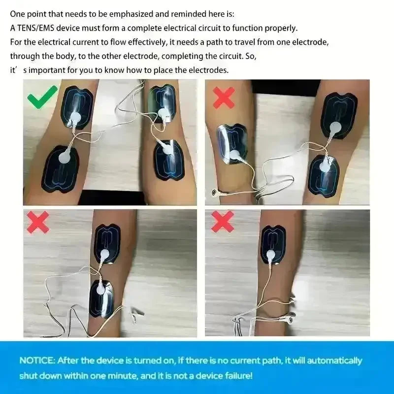 CureMe TENS + EMS Unit Dual Channel Device - Bear Hugs