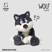 Curious Gray Wolf Plushie (40 cm) - Bear Hugs
