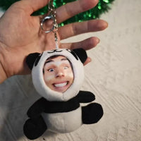 Custom 3D Plush Face Doll Keychain with Voice Recording - Bear Hugs