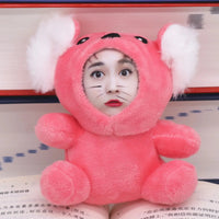 Custom 3D Plush Face Doll Keychain with Voice Recording - Bear Hugs