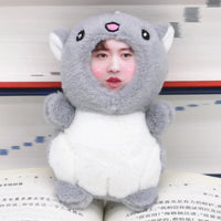 Custom 3D Plush Face Doll Keychain with Voice Recording - Bear Hugs