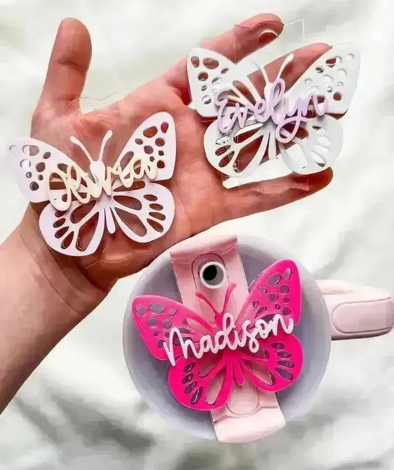 Customised Tumbler Name Plate for Stanley Cup (Set of 3 Pcs) - Bear Hugs