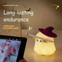Cute 3D Ghost Silicone Night Lamp - Bear Hugs