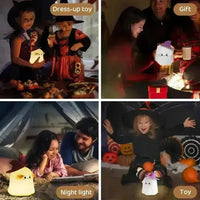 Cute 3D Ghost Silicone Night Lamp - Bear Hugs