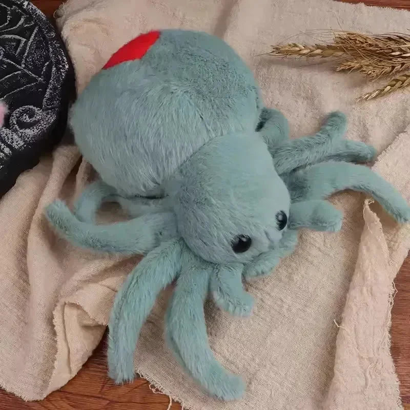 Peluche Araignée Réaliste 20 Cm – Yeux Géants, Corps Tout Doux, Lavable En Machine – Parfaite Pour Halloween, Déco, Ou Câlin – Dès 3 Ans