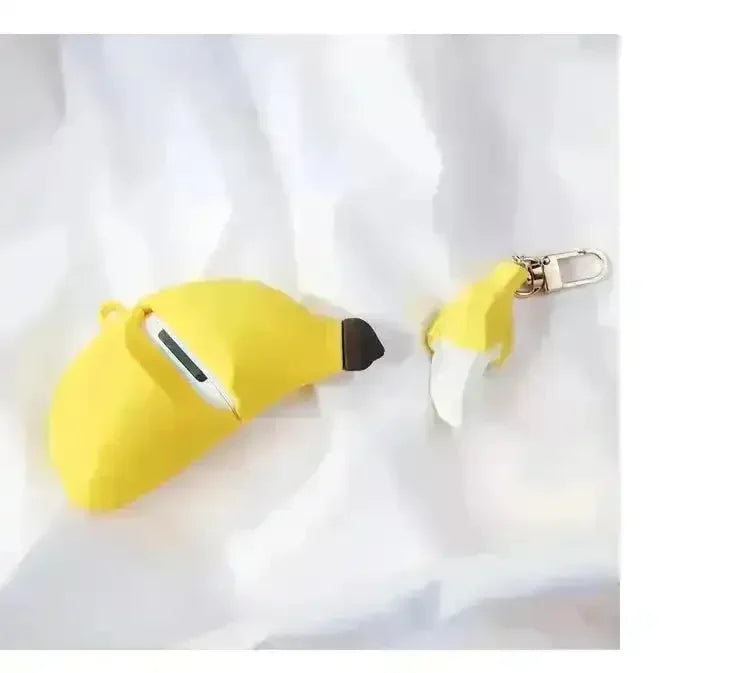 Cute Banana Shaped Case (For Airpods) - Bear Hugs
