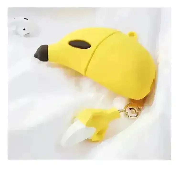 Cute Banana Shaped Case (For Airpods) - Bear Hugs