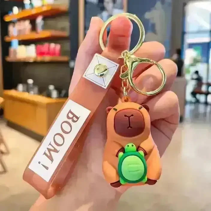 Cute Capybara 3D Keychain - Bear Hugs