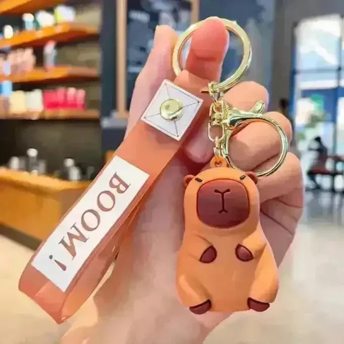 Cute Capybara 3D Keychain - Bear Hugs