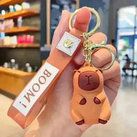 Cute Capybara 3D Keychain - Bear Hugs