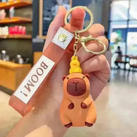 Cute Capybara 3D Keychain - Bear Hugs