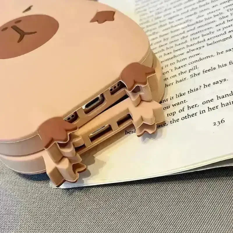 Cute Capybara Air Cushioned Case (For iPhone) - Bear Hugs