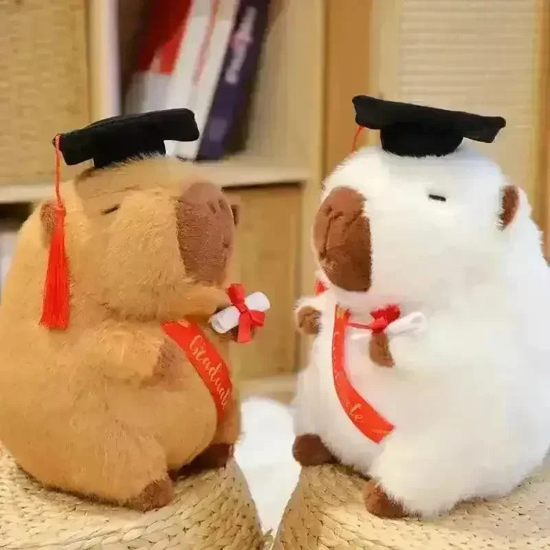 Cute Capybara Graduation Plushies - Bear Hugs