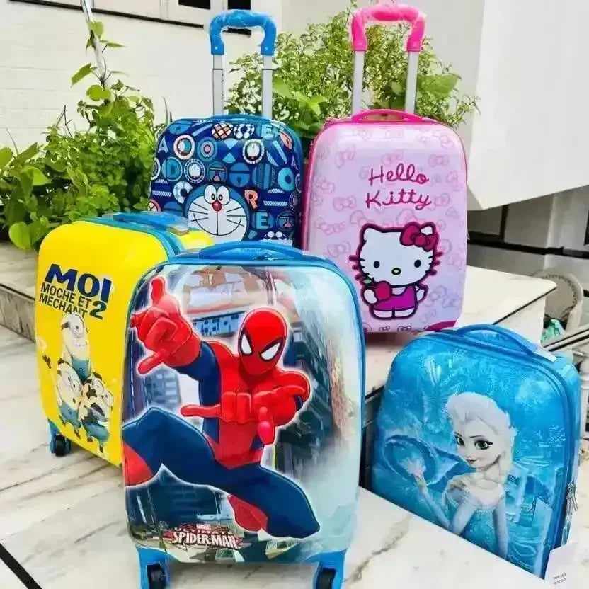 Cute Cartoon Kids Check-in Suitcase - Bear Hugs