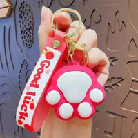 Cute Cat Paw 3D Keychain - Bear Hugs