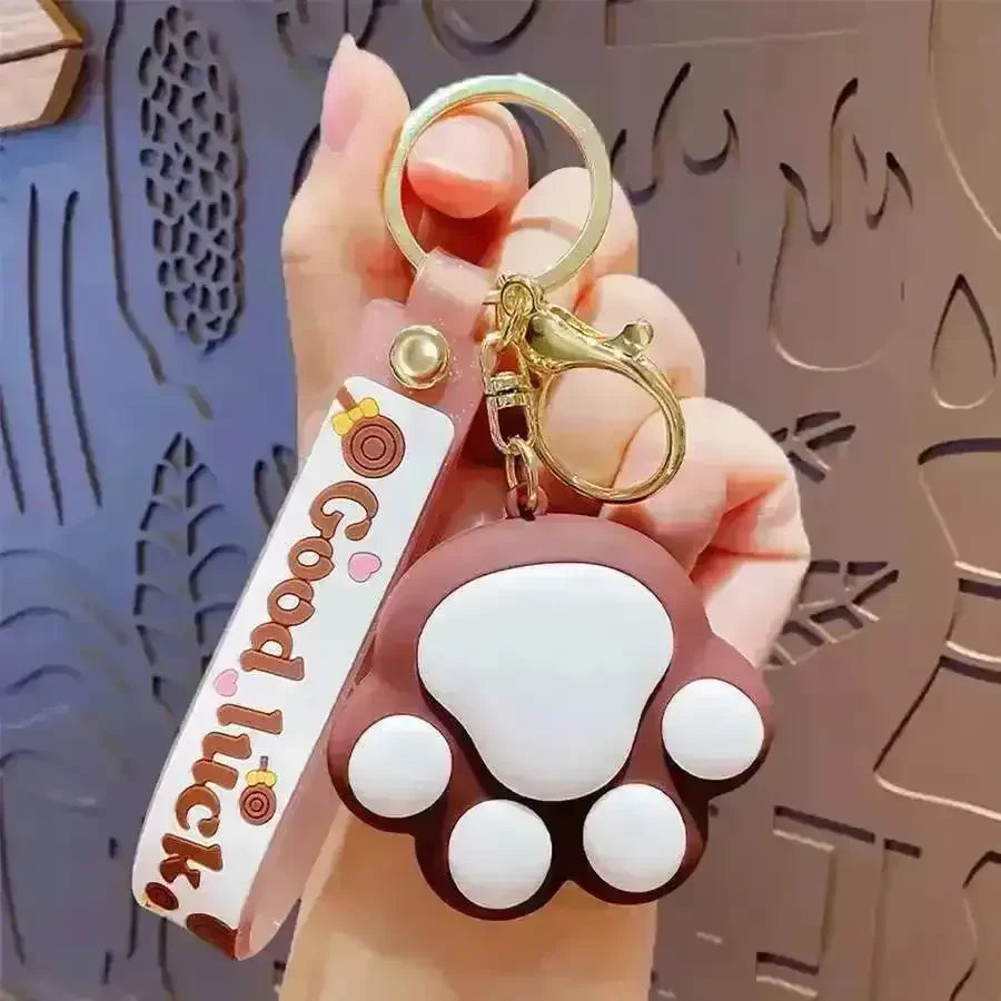 Cute Cat Paw 3D Keychain - Bear Hugs