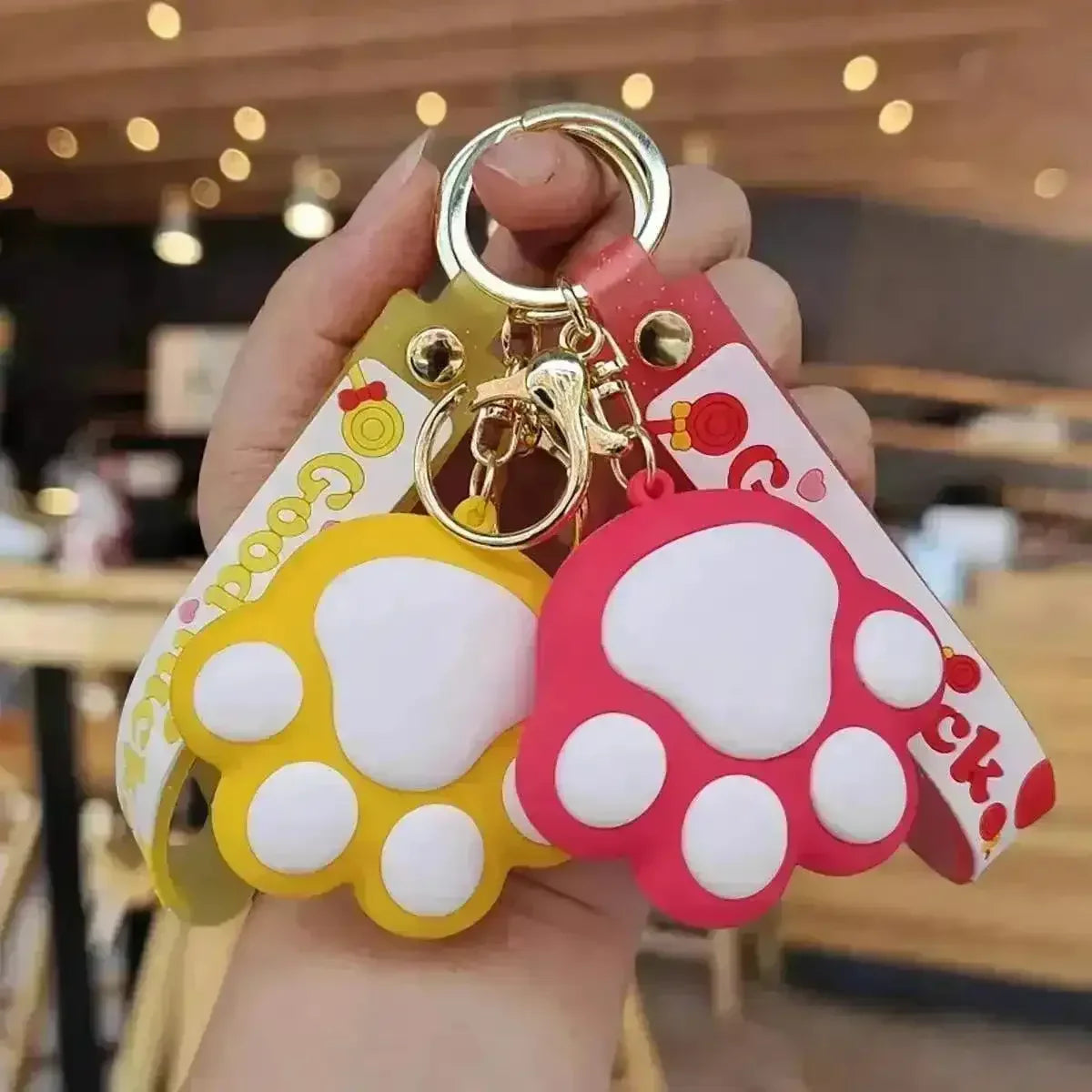 Cute Cat Paw 3D Keychain - Bear Hugs