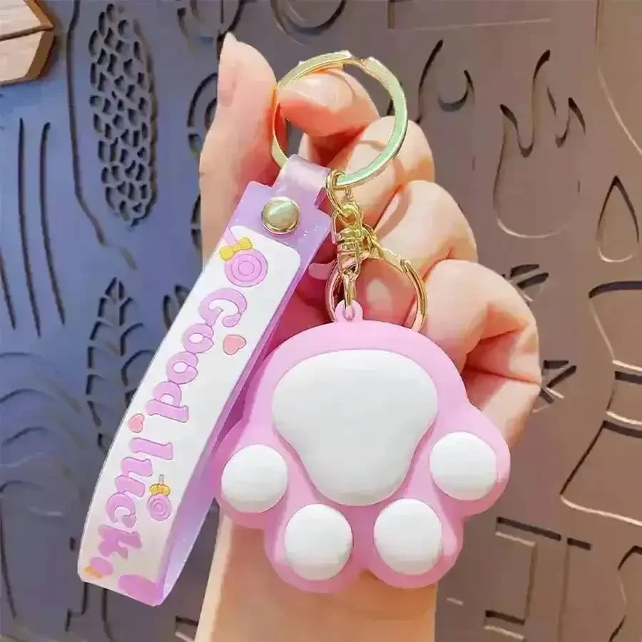 Cute Cat Paw 3D Keychain - Bear Hugs