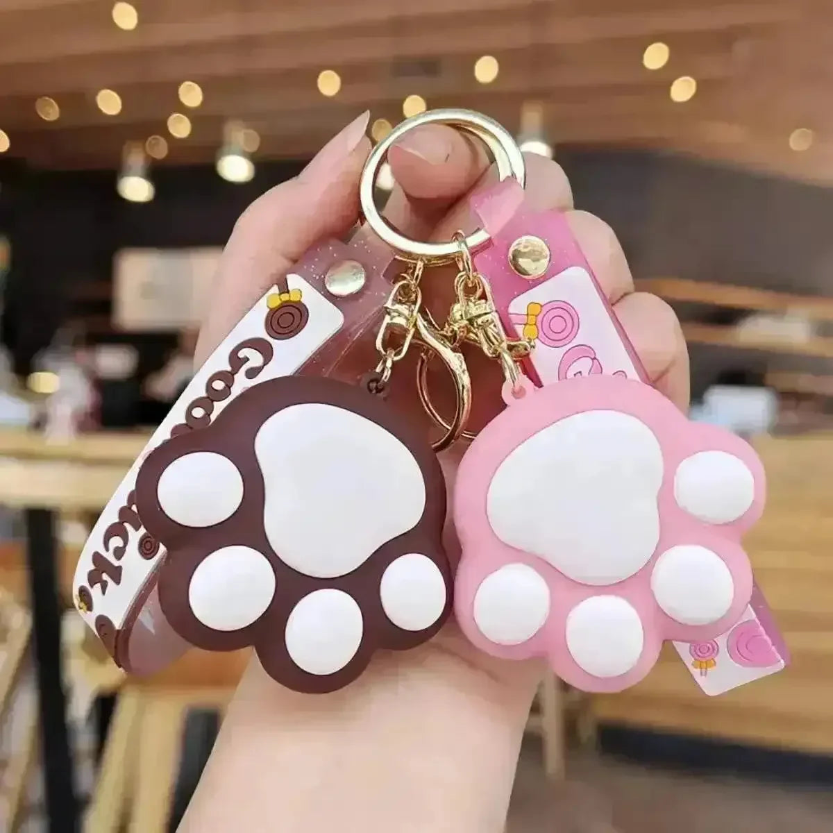 Cute Cat Paw 3D Keychain - Bear Hugs